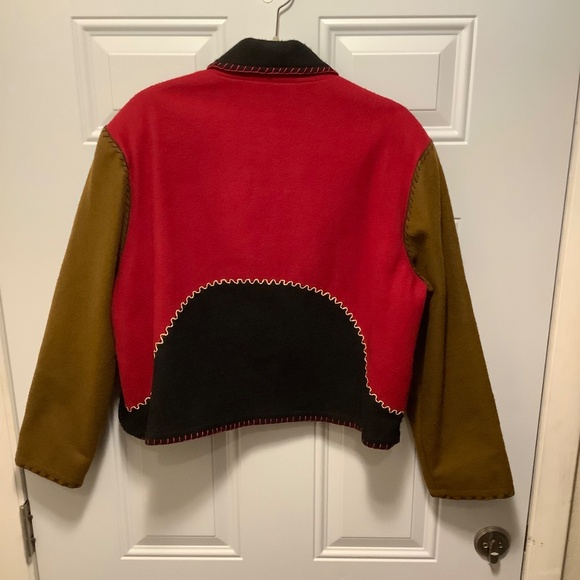 Vintage Sandy Starkman Wool Blend Jacket XL  Whipstitch - Picture 7 of 7